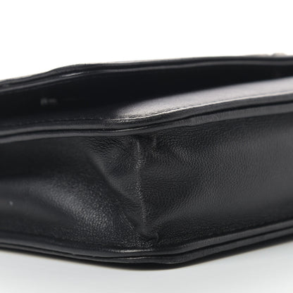 Chanel Lambskin Quilted Boy Wallet On Chain WOC Black 8 of 12
