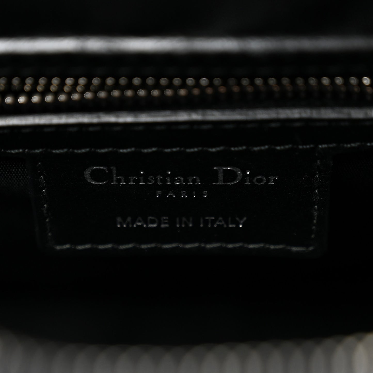 Coated Canvas Cannage Crossbody Bag Black