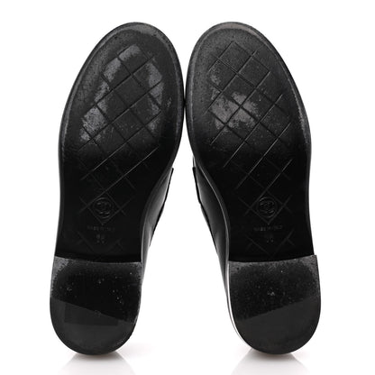 Chanel Lambskin Quilted CC Turnlock Loafers 36 Black 6 of 11