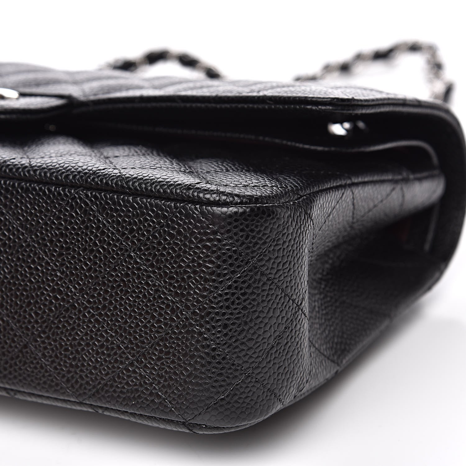 Chanel Caviar Quilted Medium Double Flap Black 9 of 12