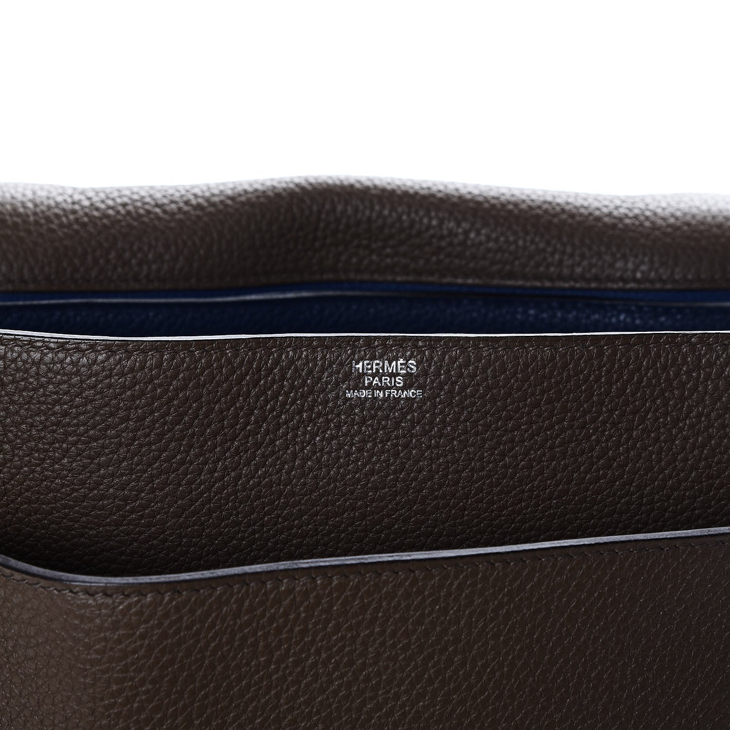 Hermes Taurillon Clemence Steve Caporal Messenger Cacao 6 of 8