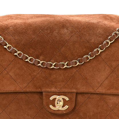 Chanel Suede Calfskin Souplissimo Maxi Flap Camel 8 of 10