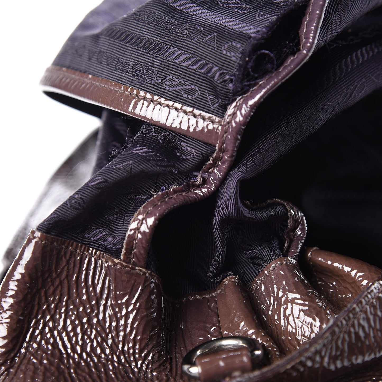 Vernice Ombre Shopping Tote Purple