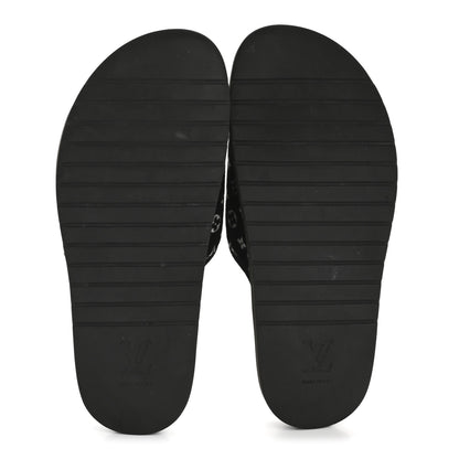 Louis Vuitton Monogram Mens Miami Mules 8.5 Black 6 of 9