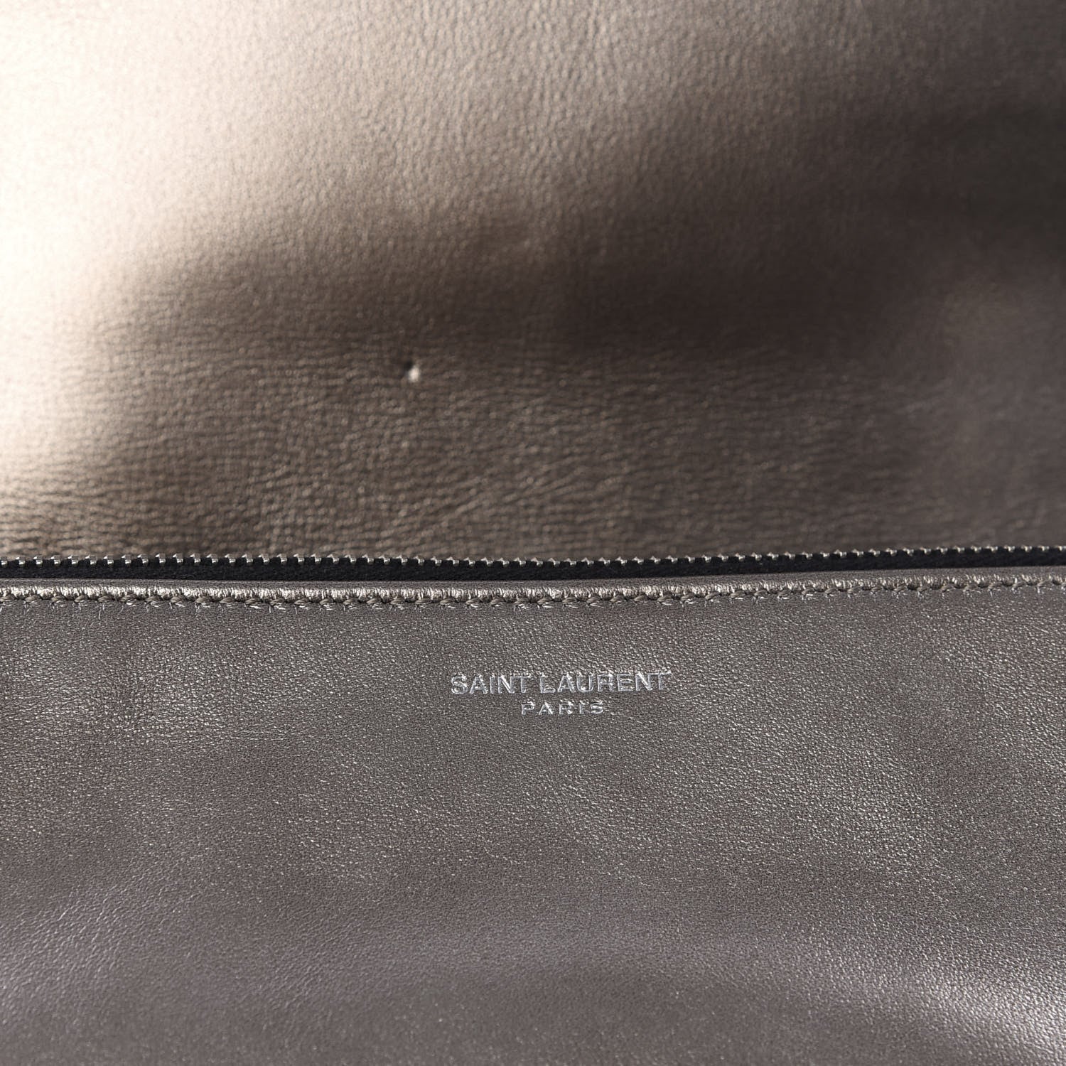Saint Laurent Metallic Lambskin Diamond Quilted Monogram Angie Chain Bag Pimbo 7 of 11