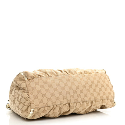 Gucci Monogram Large D Gold Hobo Gold 4 of 10