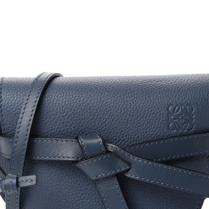 Loewe Grained Calfskin Mini Gate Crossbody Bag Steel Blue 10 of 10