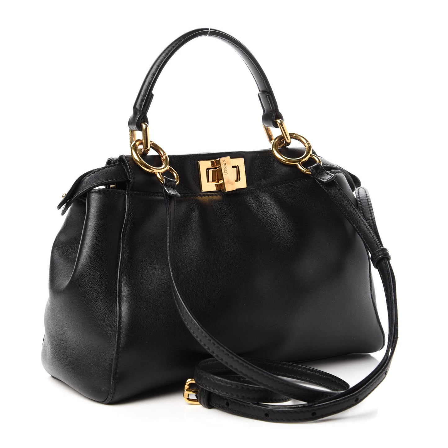 Nappa Mini Peekaboo Iconic Satchel Black