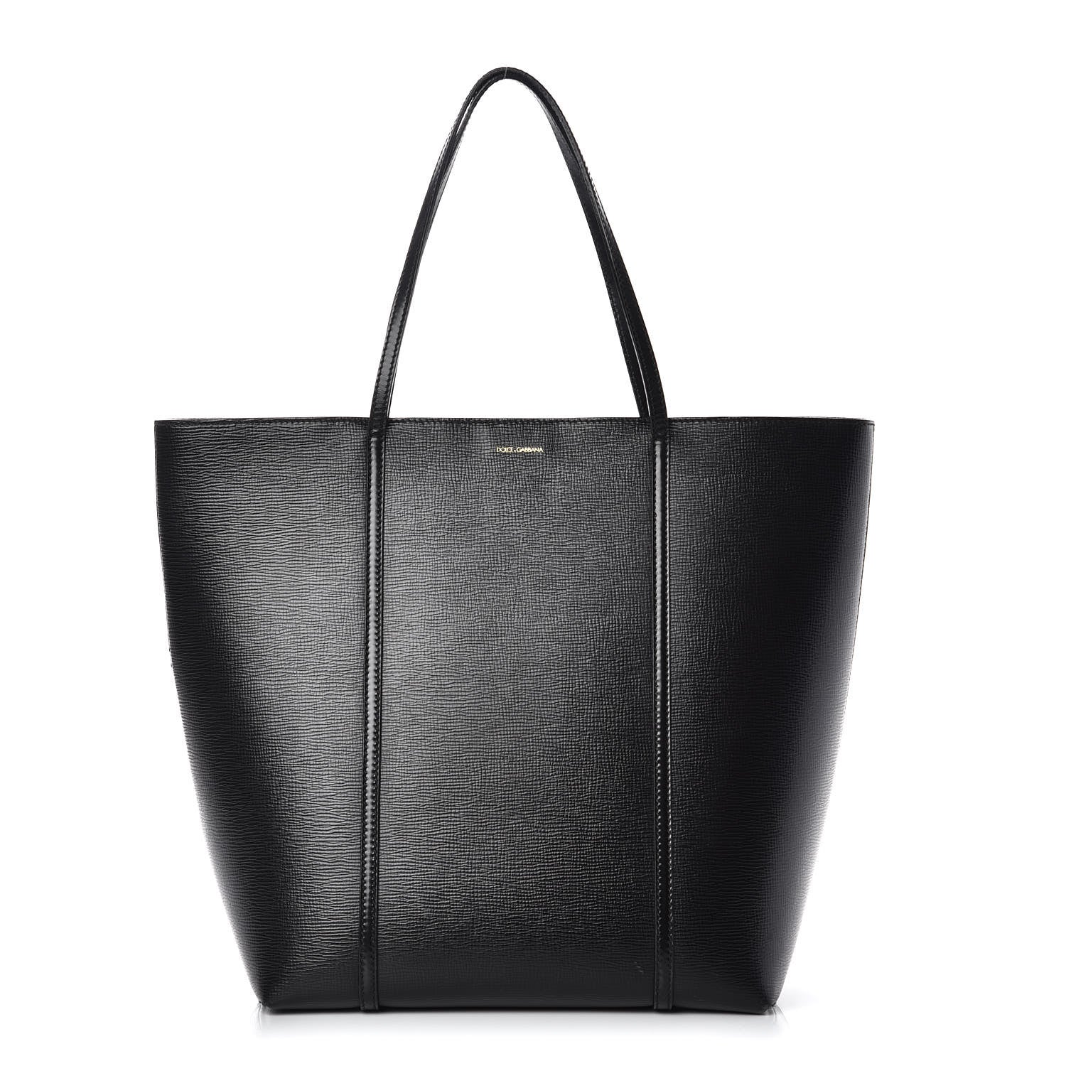 Dolce & Gabbana Textured Calfskin Miss Escape Tote Black 1 of 10