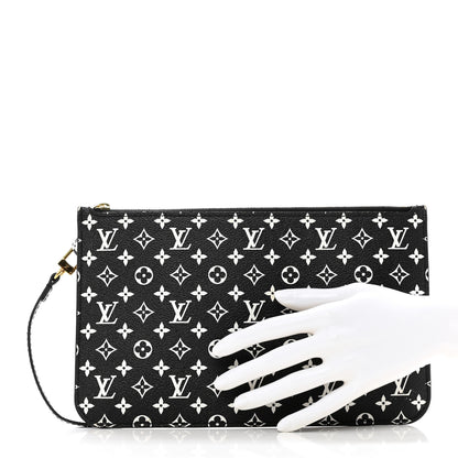 Louis Vuitton Monogram Giant Jungle Neverfull MM GM Pochette Black 2 of 6