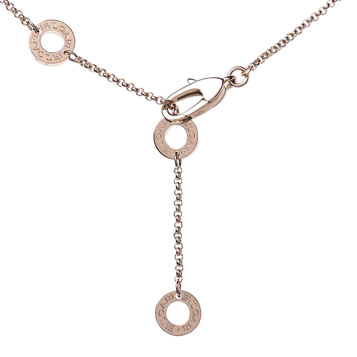 18K Rose Gold Cermet Small B.Zero1 Pendant Necklace