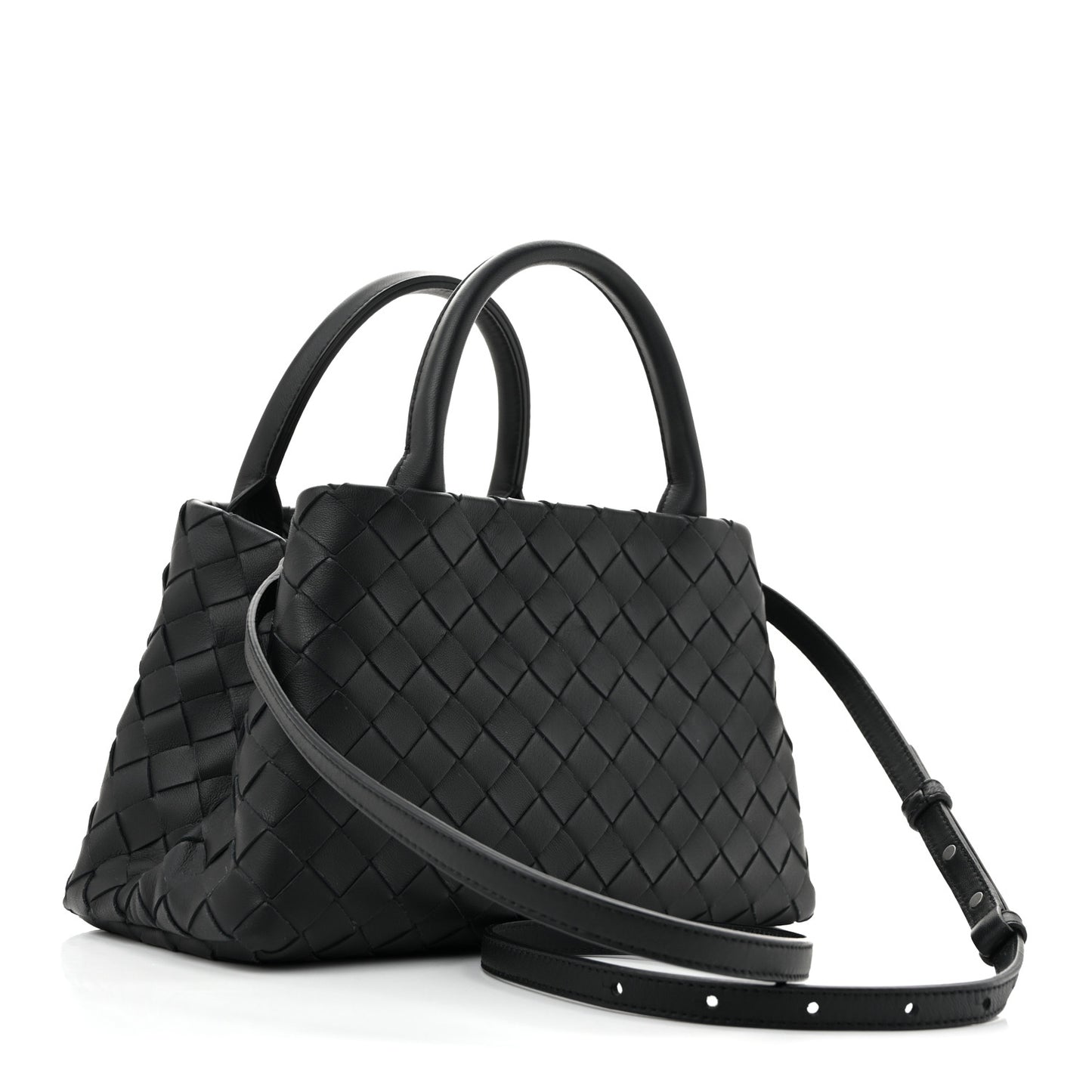 Nappa Intrecciato Small Tote Black