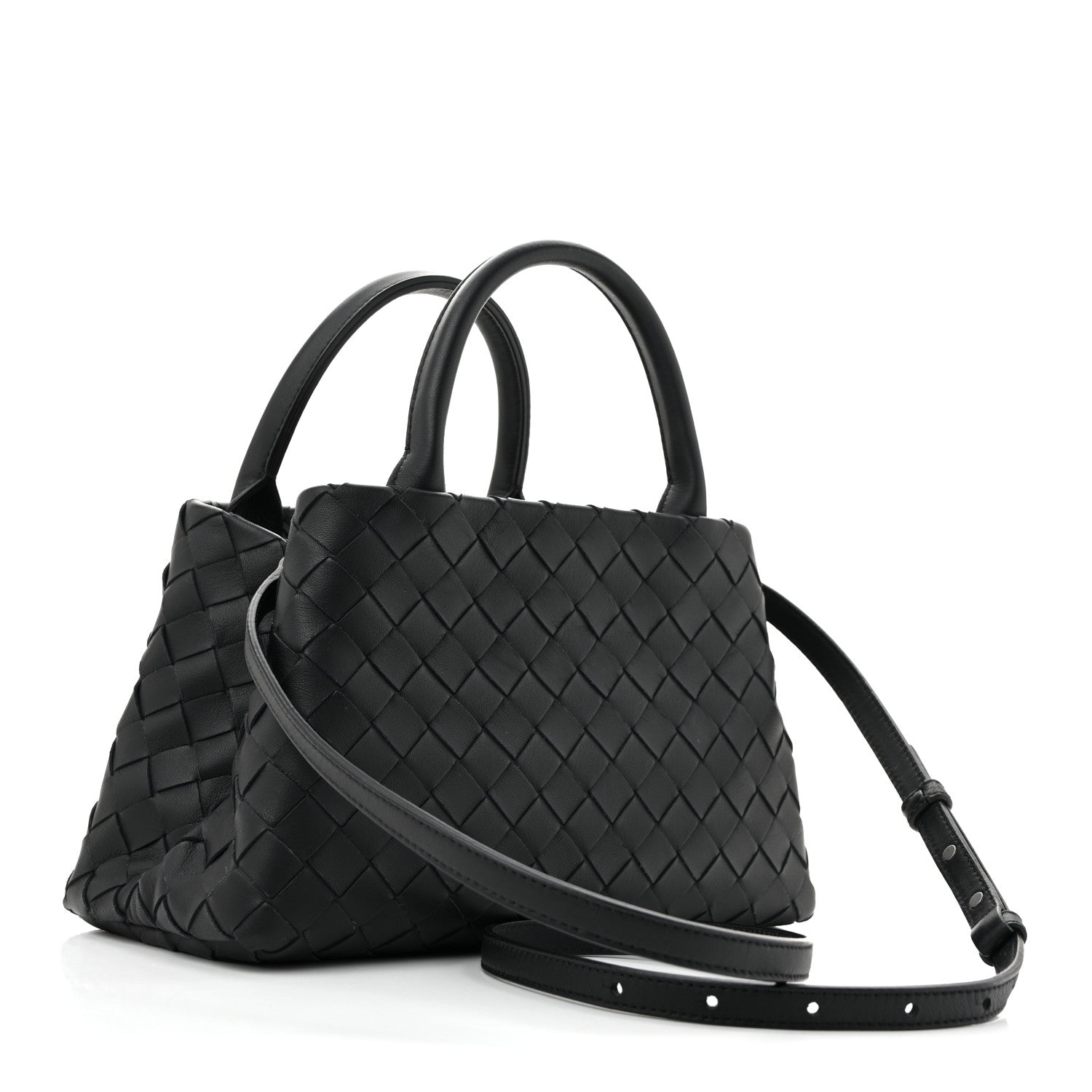 Bottega Veneta Nappa Intrecciato Small Tote Black 3 of 10
