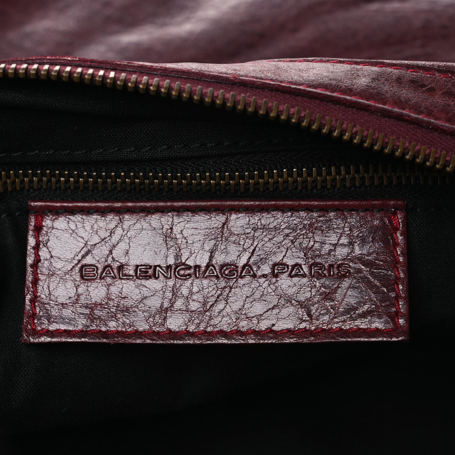 Agneau Classic Hardware Day Hobo Rouge Grenat