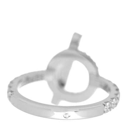 Hermes 18K White Gold Diamond Finesse Ring 50 5.25 6 of 10