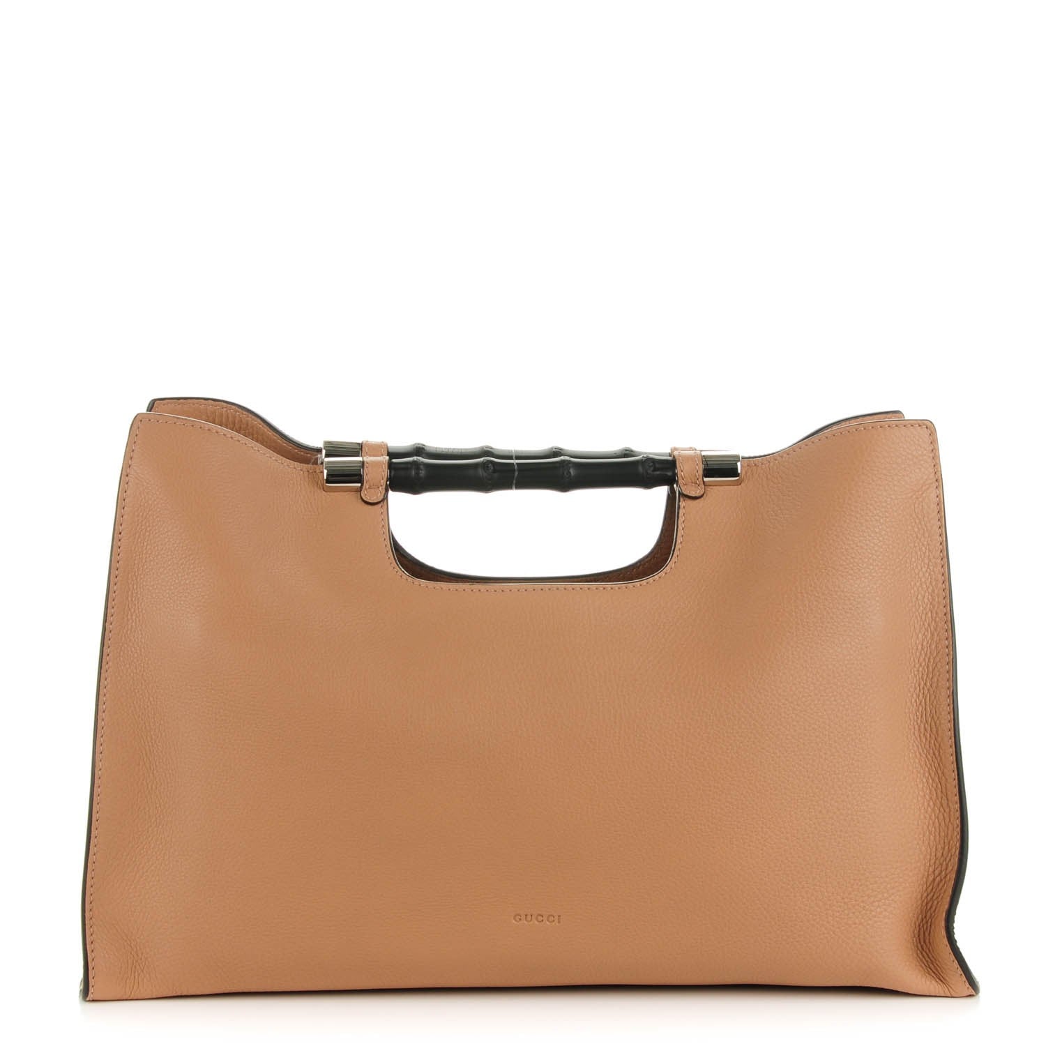 Gucci Calfskin Medium Bamboo Daily Shopper Camelia 1 of 6