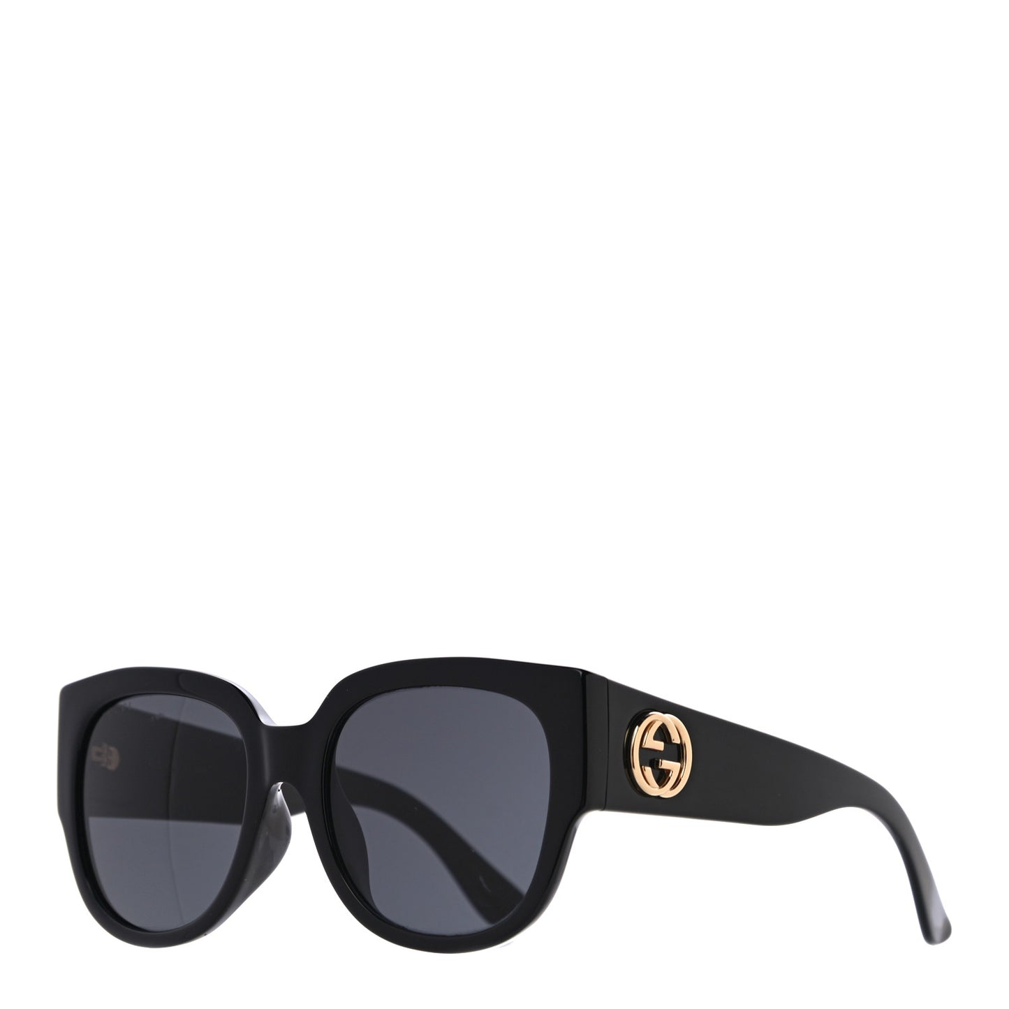 Acetate Square Frame Sunglasses GG0142SA Black