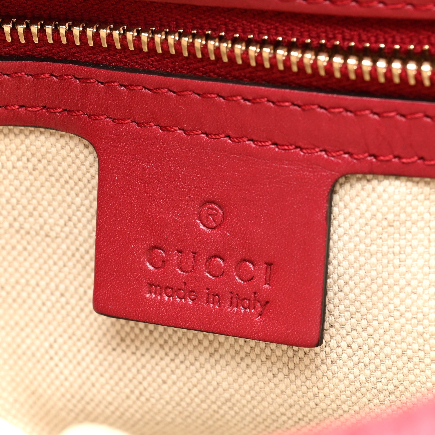 Gucci Monogram Medium Lovely Heart Hobo Red 6 of 12
