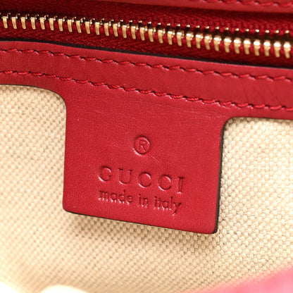 Gucci Monogram Medium Lovely Heart Hobo Red 6 of 12