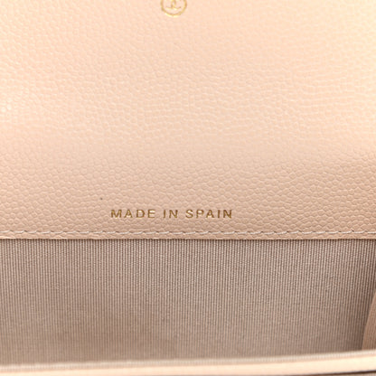 Chanel Caviar Pearl Quilted Coco Candy Flap Card Holder Beige 8 of 10