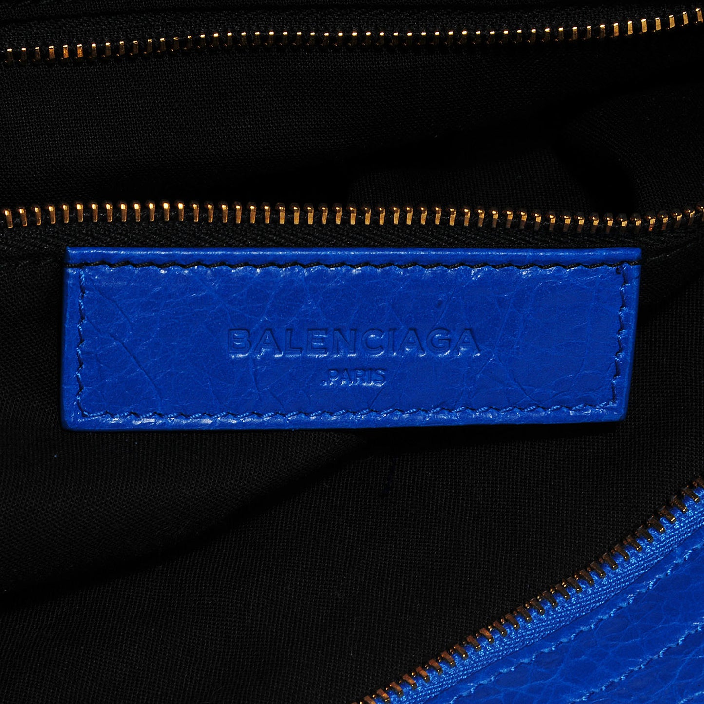 Agneau Giant 12 Gold Hardware City Bleu Lazuli