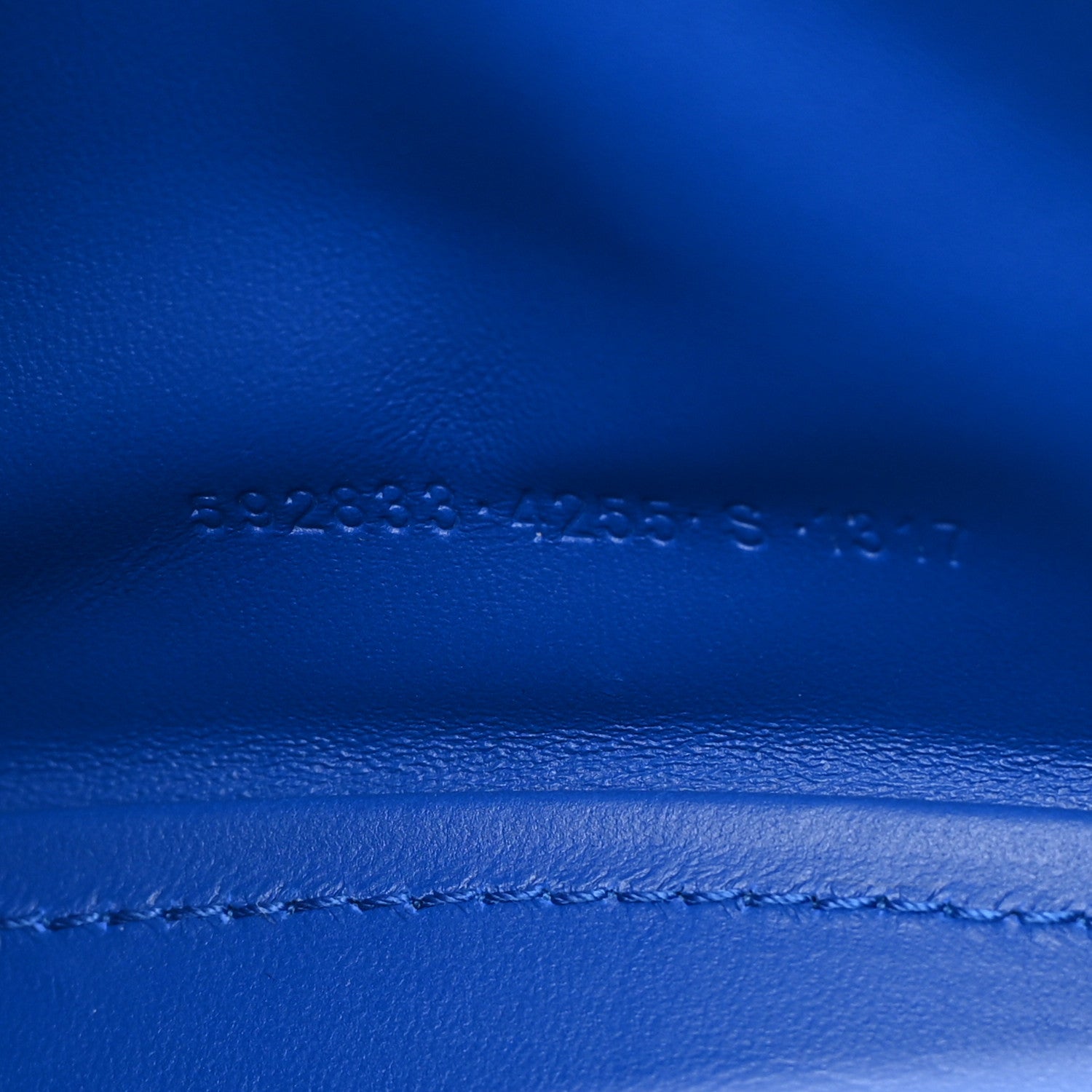 Balenciaga Shiny Calfskin Crocodile Embossed Hourglass Top Handle Bag XS Royal Blue 8 of 15