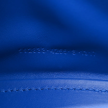 Balenciaga Shiny Calfskin Crocodile Embossed Hourglass Top Handle Bag XS Royal Blue 8 of 15