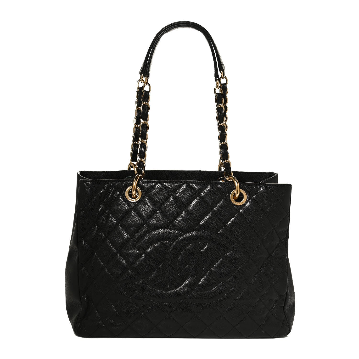 Chanel Caviar Quilted Grand Shopping Tote GST Black 1 of 13
