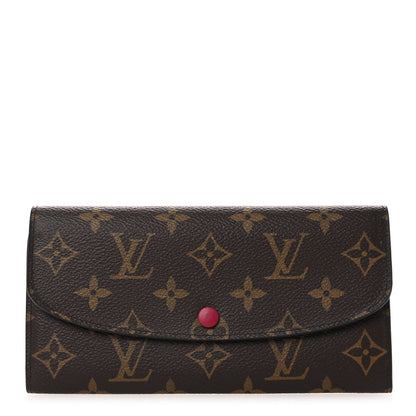 Louis Vuitton Monogram Emilie Wallet Fuchsia 1 of 6