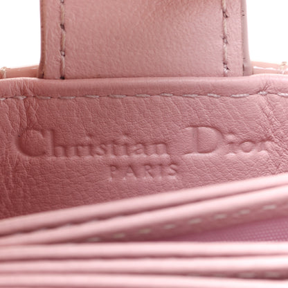 Christian Dior Patent Cannage Lady Dior 5-Gusset Card Holder Rose Clair 6 of 7