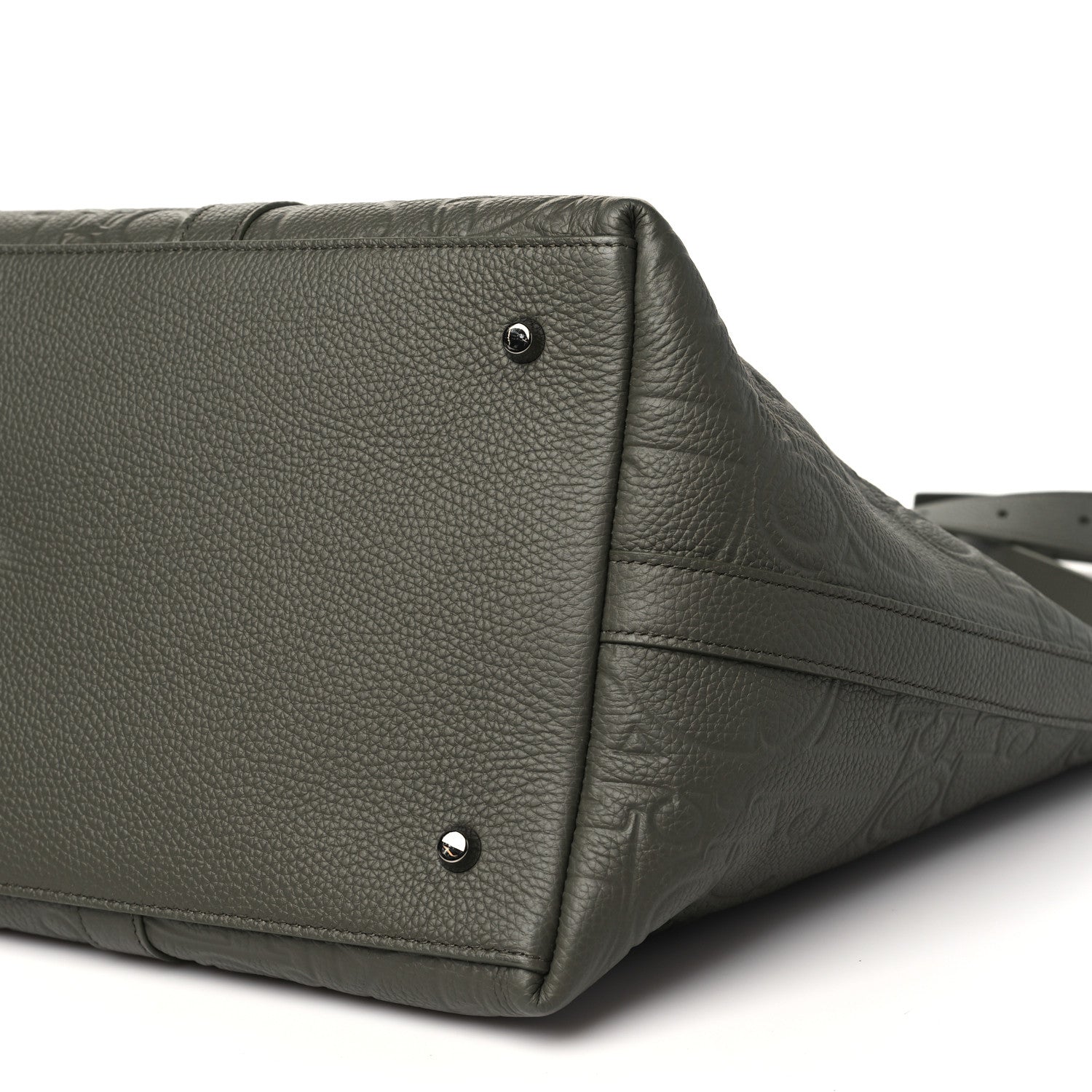 Christian Dior Grained Calfskin Embossed Dior Gravity Weekender 40 Kaki 9 of 9