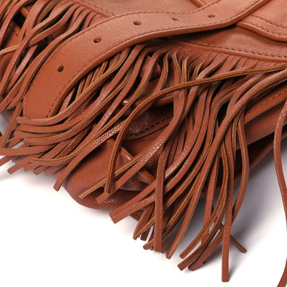 Proenza Schouler Lambskin Tiny Fringe Lux PS1 Satchel Saddle 9 of 11