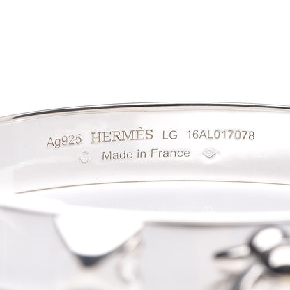 Hermes Sterling Silver PM Collier De Chien Bracelet LG 4 of 5