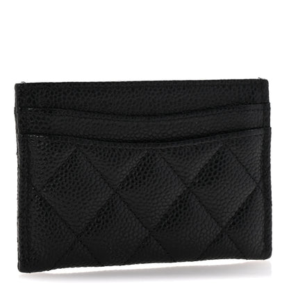 Chanel Caviar Quilted Card Holder Black 3 of 9