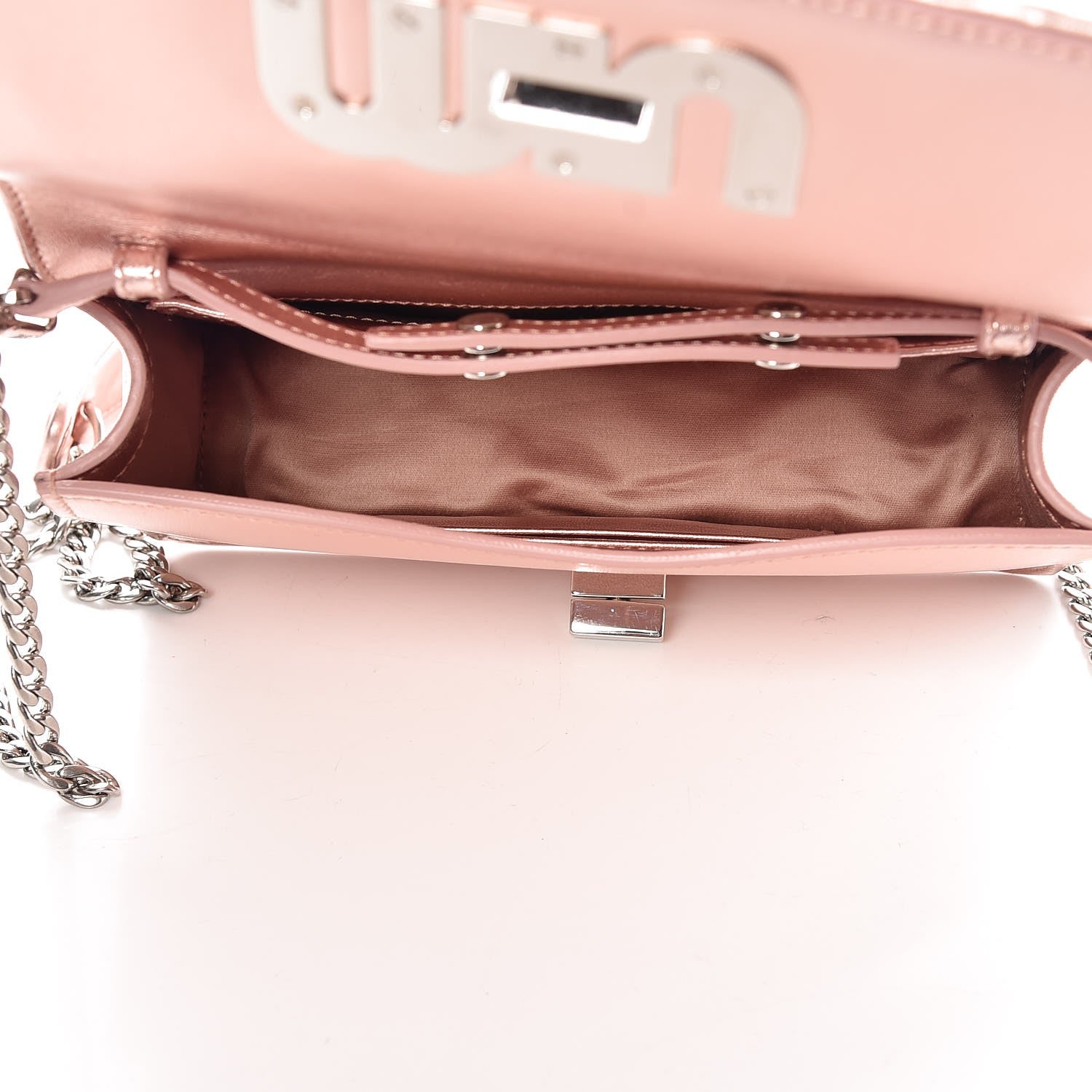 Miu Miu Matelasse Delice Miu Logo Bag Pink 5 of 10