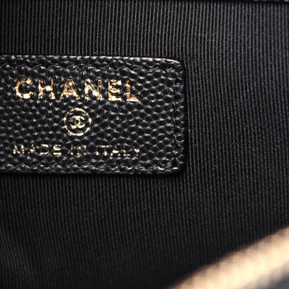 Chanel Caviar Quilted Medium Cosmetic Case Black 6 of 8