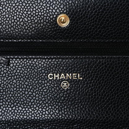 Chanel Caviar Quilted Wallet On Chain WOC Black 6 of 11
