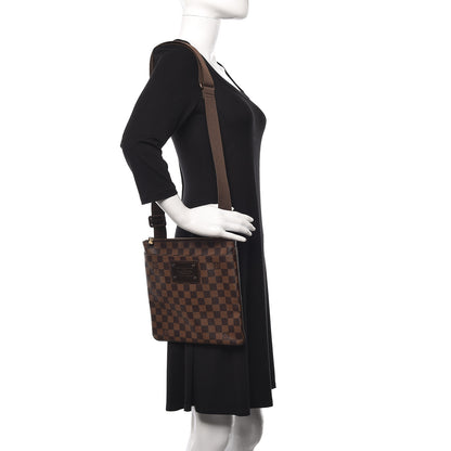 Louis Vuitton Damier Ebene Brooklyn Flat Pochette 2 of 10