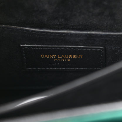 Saint Laurent Metallic Calfskin Small Monogram Sunset Chlorophille 6 of 11