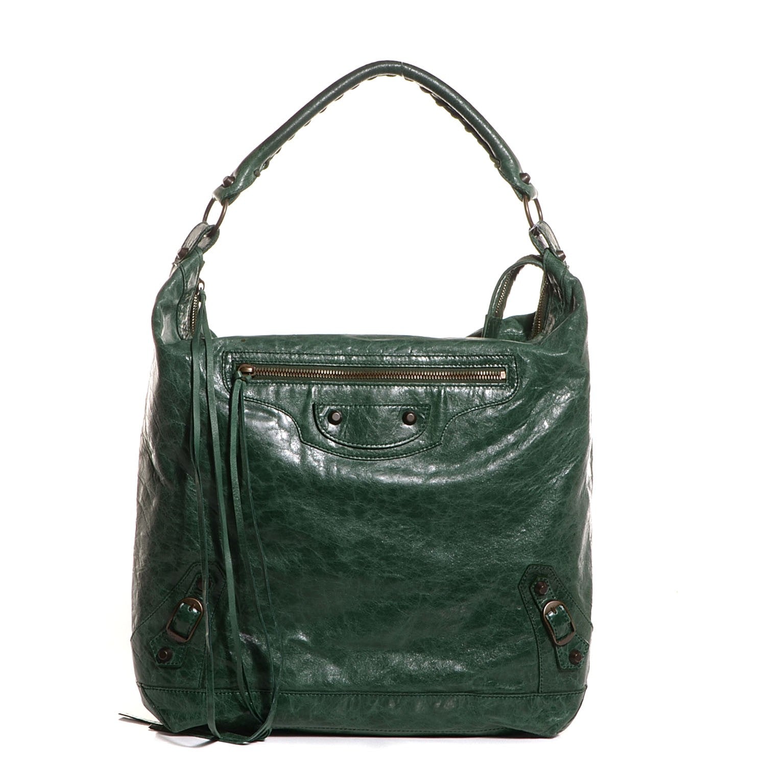 Balenciaga Chevre Classic Hardware Day Hobo Emeraude 1 of 11