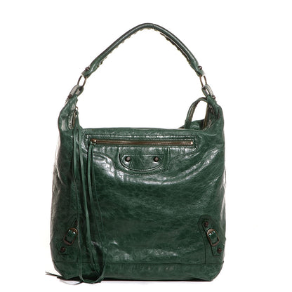 Balenciaga Chevre Classic Hardware Day Hobo Emeraude 1 of 11