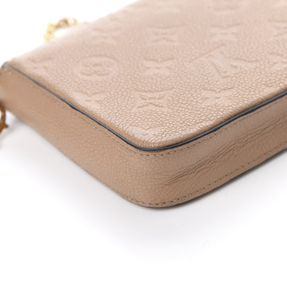 Louis Vuitton Empreinte Pochette Felicie Chain Wallet Papyrus 14 of 17