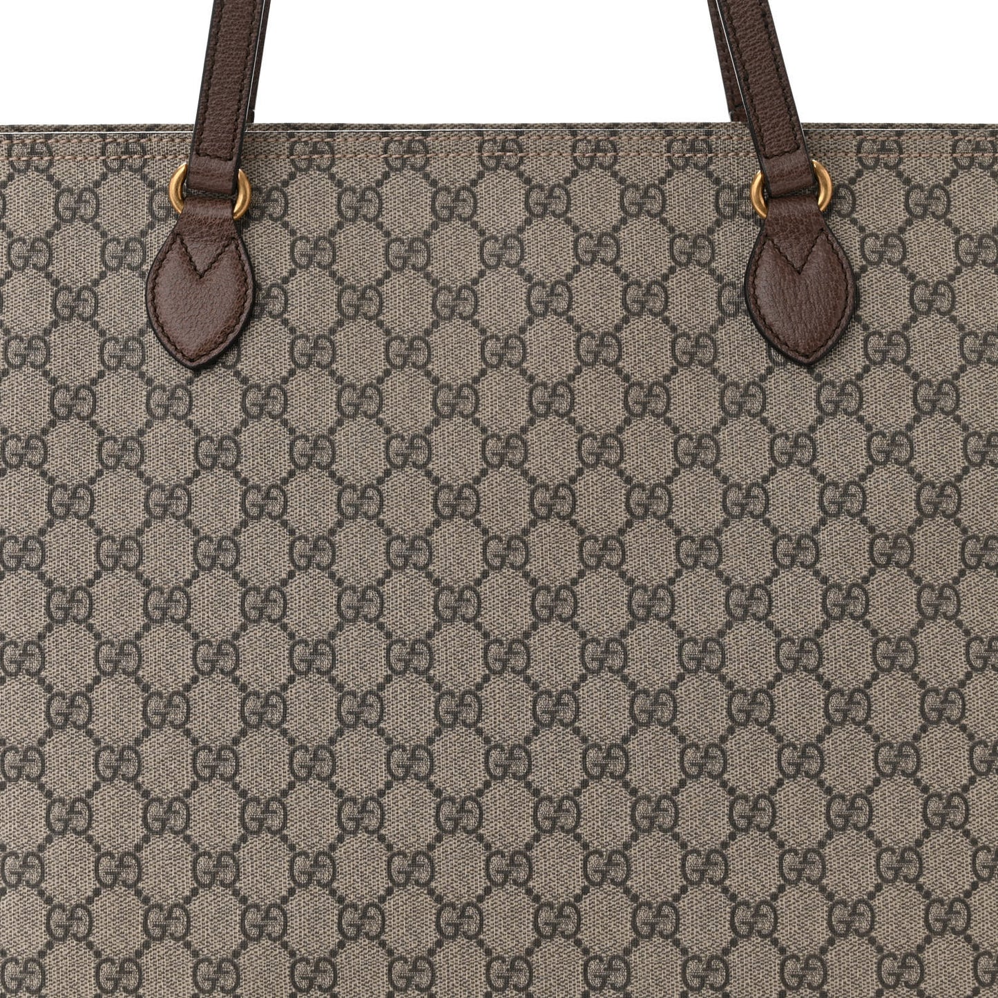 GG Supreme Monogram Medium Ophidia Shopping Tote Ebony