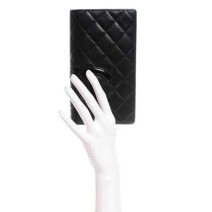 Chanel Calfskin Quilted Cambon Yen Wallet Black 2 of 8