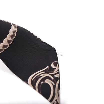 Hermes Silk Les Cles Twilly Black 3 of 3