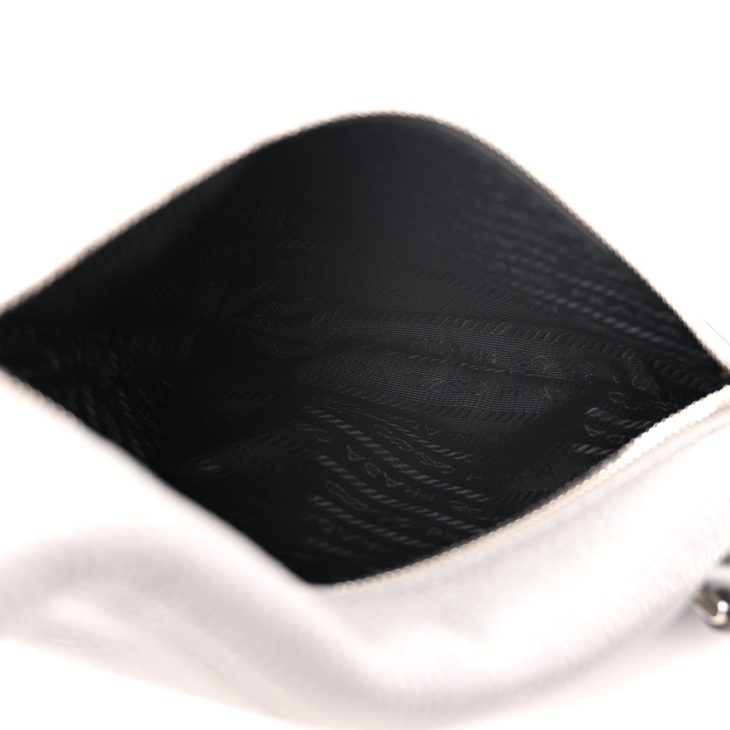 Prada Vitello Daino Logo Embossed Cross Sling Backpack Marmo 5 of 10