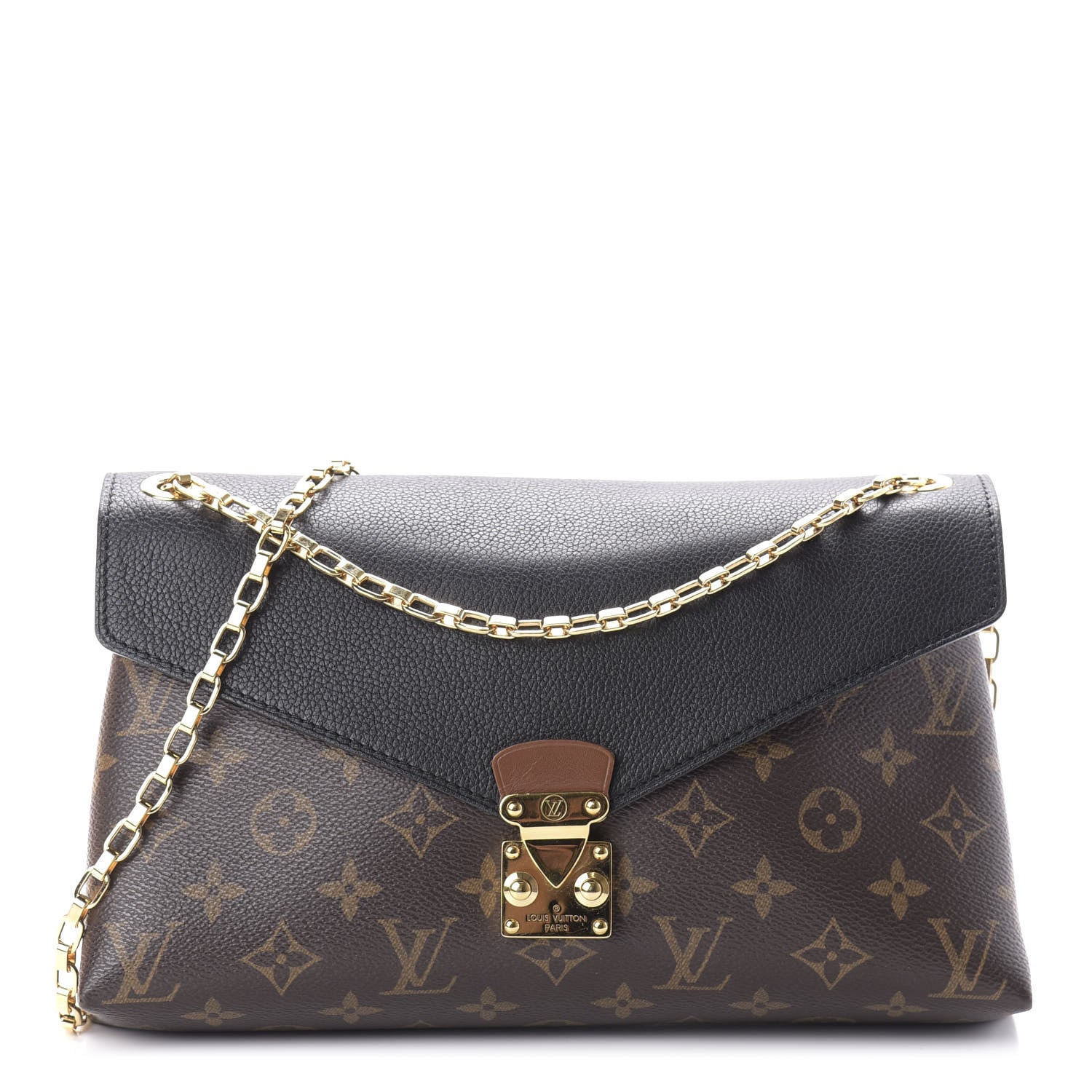 Louis Vuitton Monogram Pallas Chain Black 1 of 12