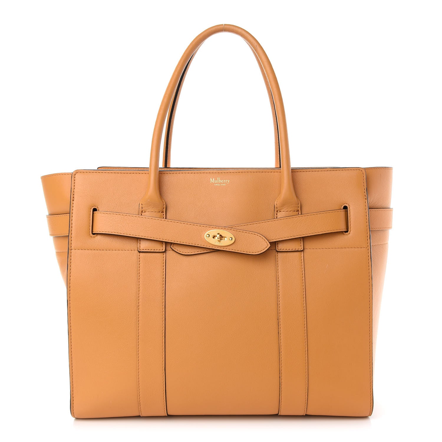 Mulberry Silky Calfskin Zipped Bayswater Amber 1 of 10