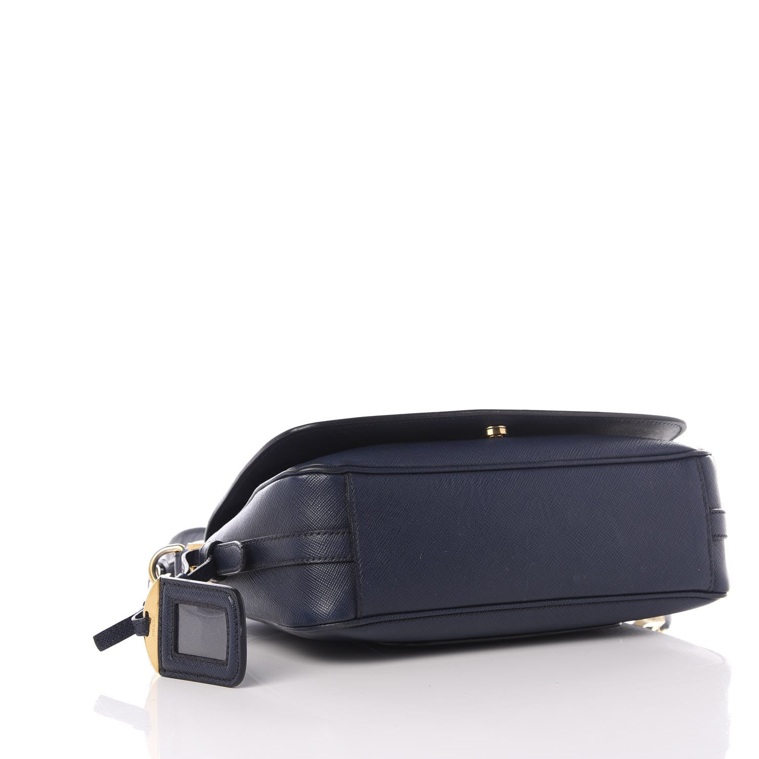Prada Saffiano Crossbody Bag Bleuette 3 of 10