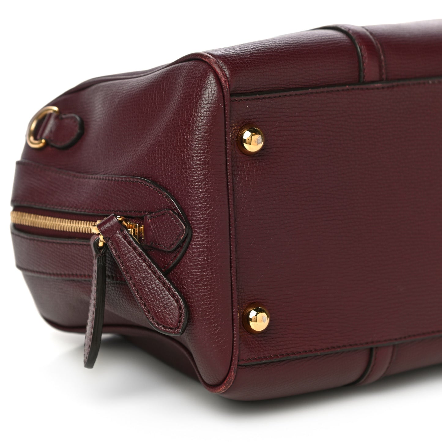 Derby Calfskin Medium Alchester Bowling Bag Mahogany Red